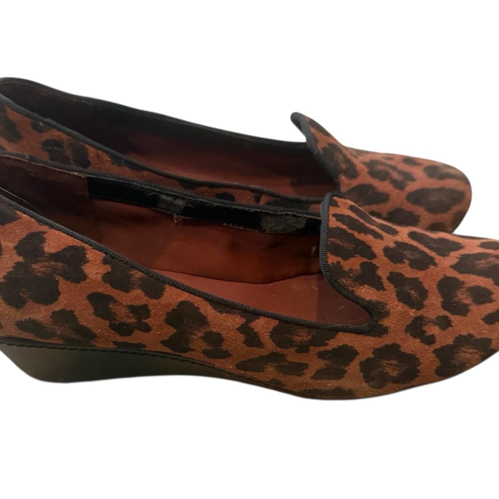 Easy Spirit Brown and Black Leopard Print Flats Sz 7